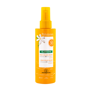 klorane les polysianes spray solare sublimatore spf 30 protezione alta 200ml